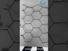 Excelente durabilidade Caixa de gabião revestida com zinco para parede de contenção de controle de inundações