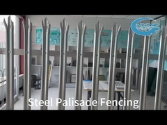 Alta segurança de aço Palisade Cercas Anti-Climb Proteção perímetro durável
