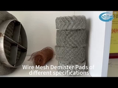 316 SS Wire Mesh Demister Pad Separação durável de vapor e líquido para uso industrial