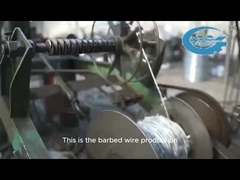 Arame farpado de aço galvanizado a quente de 12 gauge para cercas de segurança