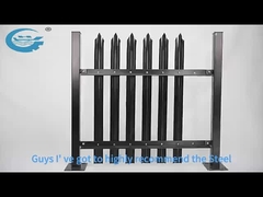 Cercas de Palissada de Aço 2-3m de Largura 10 Anos de Garantia