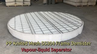 vídeo do purificador úmido pp demister SO2