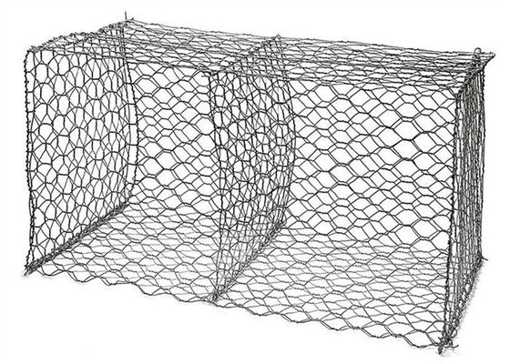 Zinc Coated Metal Stone Cage gabion mesh baskets 2m x 1m x 1m For Water Conservancy Project