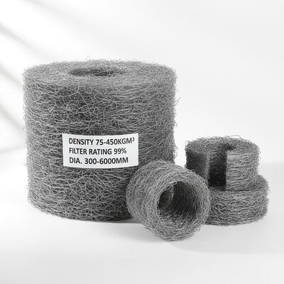 Density 75KgM3 to 450KgM3 Wire Mesh Demister Pad Providing Filter Rating 99 Percent and Pad Diameter 300 Mm to 6000 Mm for Vapor Recovery Systems