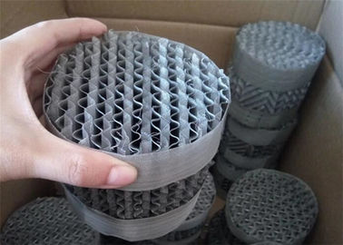 Aluminum Metal Structured Packing Round / Square Wire Gauge For Absorption