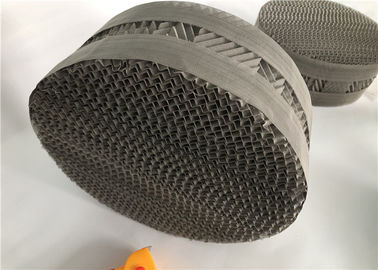 Silk Screen Metal Structured Packing Customized Dimensions For Filtration /  Absorption