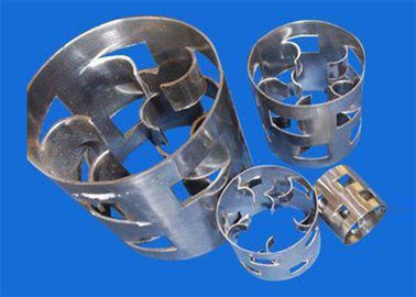 High Free Volume Random Tower Packing , Stainless Steel Pall Rings 16mm