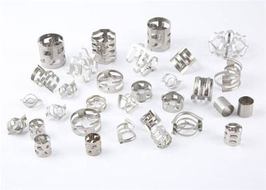 304L Metal Pall Ring , Random Tower Packing For Distillation Column 25mm
