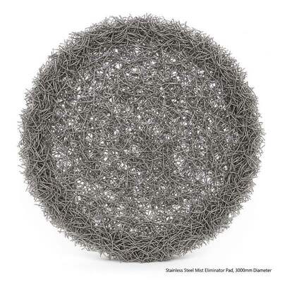 Stainless Steel Mist Eliminator Pad for Mist Removal 3000mm Diameter