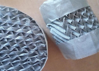 Aluminum Metal Structured Packing Round / Square Wire Gauge For Absorption