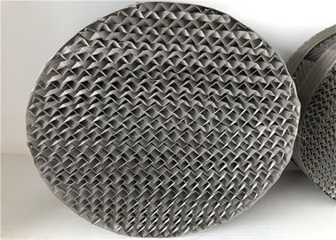 Silk Screen Metal Structured Packing Customized Dimensions For Filtration /  Absorption