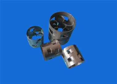 High Free Volume Random Tower Packing , Stainless Steel Pall Rings 16mm