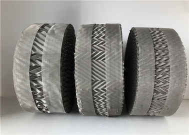 Wire Mesh Structured Tower Packing , Distillation Packing For Filtration