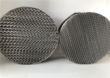 Wire Mesh Structured Tower Packing , Distillation Packing For Filtration