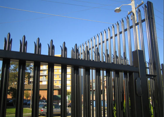 Paliçada de aço do ponto Q235 de Europa única que cerca a altura de 2.0m para residencial