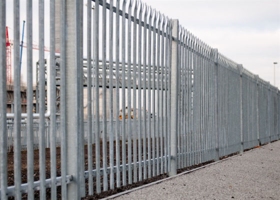 Paliçada de aço galvanizada do Euro do mergulho quente que cerca Oem Iso9001 industrial da altura de 1.5m