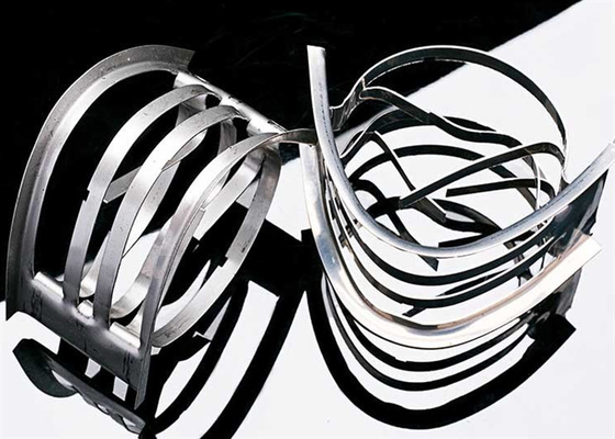 Aço inoxidável 304 Metal Intalox Tower Packing para Industrial 50*50*0.7mm