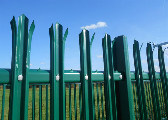 Recinto de segurança revestido de PVC Palisade W Pale 2.1 * 2.4m Para residencial