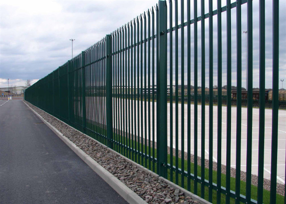 Cercas de palisada de aço euro revestidas em pó para fábrica