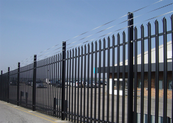 Cercas de segurança de palisada de aço galvanizado W Secção 2.5*2.75m