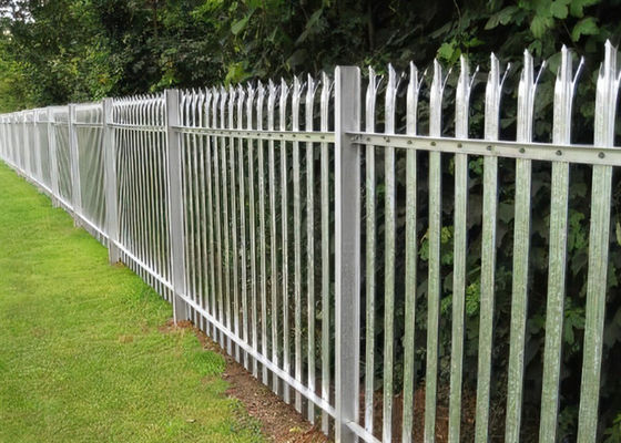 Cercas de palisada de aço galvanizado de tipo W / D 2.5 * 2.75m