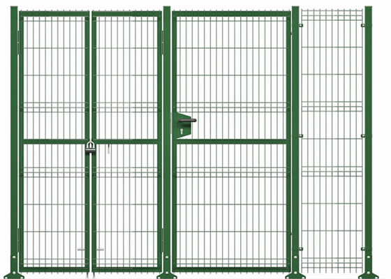 Cercas de curvatura de triângulo de jardim 3D para residencial 1.8 * 3m 75 * 200mm buraco