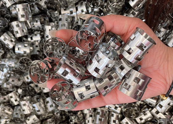 Aço inoxidável 316 Metal Pall Ring Embalagem aleatória para lavagem a gás