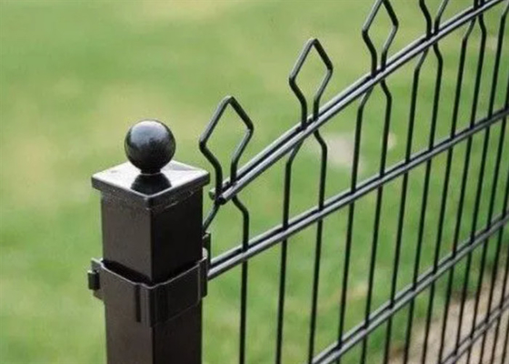 6x7ft Double Loop Wire Fence com Post para Segurança 2.0*2.5m*4.0mm