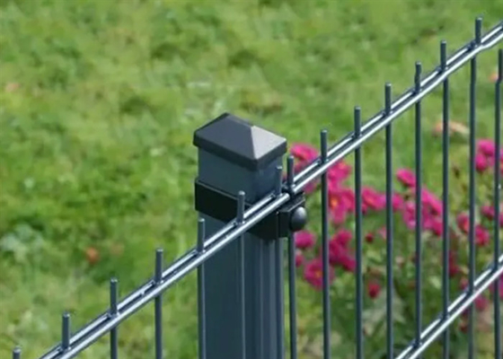 Cobertas em pó de cor verde, duas hastes, cercas para jardim 1,8*3m