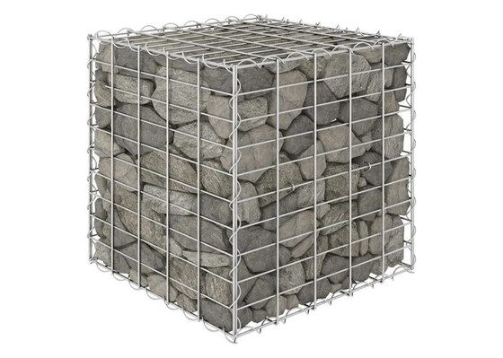 Caixa revestida de galvanizado / pó de proteção contra inundações de gabião 2*1*1m
