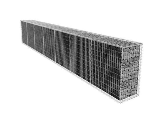 PVC revestido / galvanizado caixa de gabião fio de ferro para proteção contra inundações 80*100mm*2.8mm