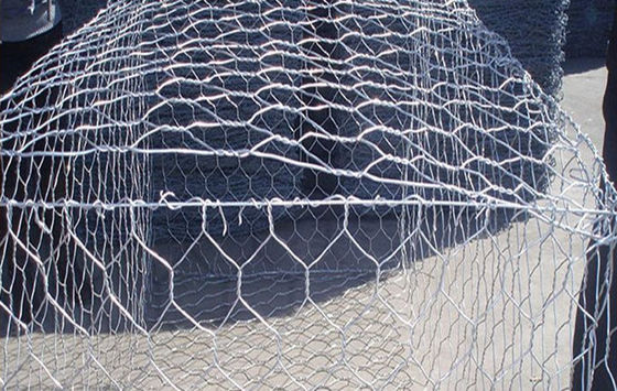 Colchão Gabion Revestido Galfan para Proteção de Margens de Rios 80*100mm