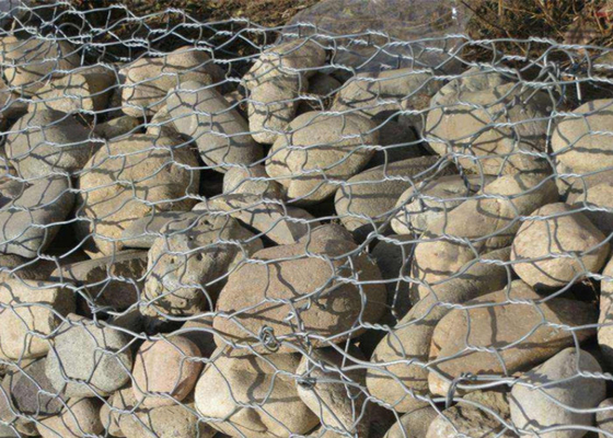 Cesto de gavião galvanizado de buraco quadrado para carga e transporte no porto de Xingang