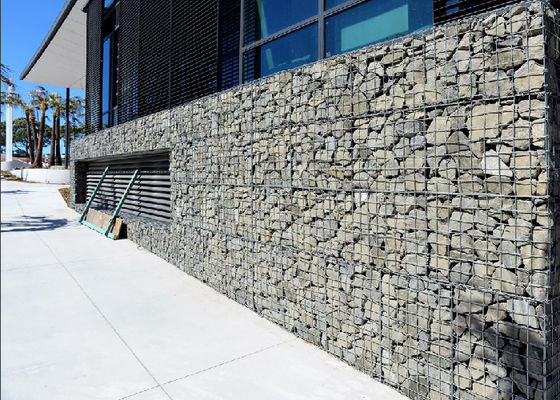 Solução de parede de retenção de controle de inundações Gabion Wire Mesh Gabion Box para durabilidade máxima