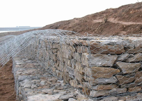 ASTM A974 Standard Gabion Wire Mesh com baixo teor de carbono e zinco revestido 220-270g