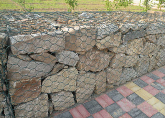 Soluções de Engenharia Civil de Paisagem de Malha de Arame Gabião Hexagonal Duplo Torcido