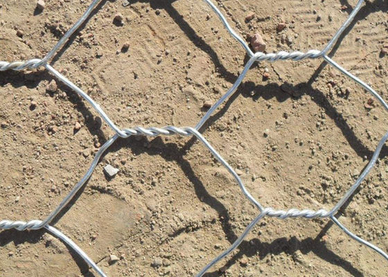 PVC / galvanizado em quente de fio de ferro Gabion malha de fio para proteção de inclinação