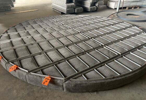 SS304 Wire Mesh Demister Pad Diâmetro 500mm para reduzir gotículas de líquido de gás