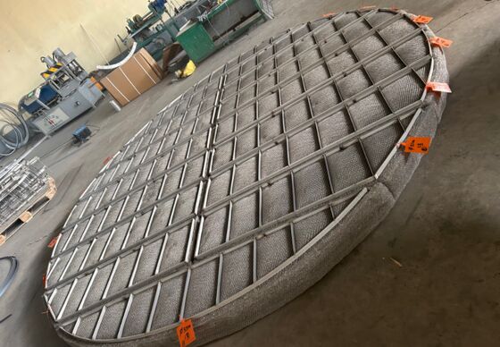 SS316 Eliminador de Neblina Pad Separador de Gás-Líquido Para Torre Química OEM