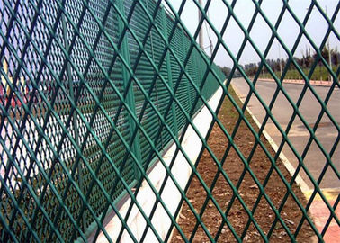 Painéis expandidos revestidos pó da cerca do metal, oxidação da malha do metal da forma do diamante anti