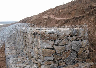 Calibre resistente 2-3.5mm da rede de arame revestida durável do PVC Gabion para a exploração agrícola