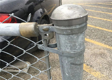 Galvanizado/Pvc revestiu a malha provisória do elo de corrente que cerca a cerca removível