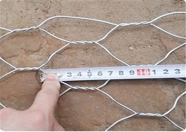 O Pvc revestiu/parede sextavado galvanizado de Mesh Gabion Basket For Retaining do fio
