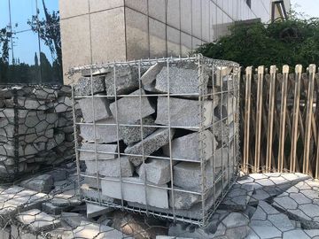Proteção soldada galvanizada da queda da rocha da cesta de Gabion da rede de arame de Gabion do mergulho quente