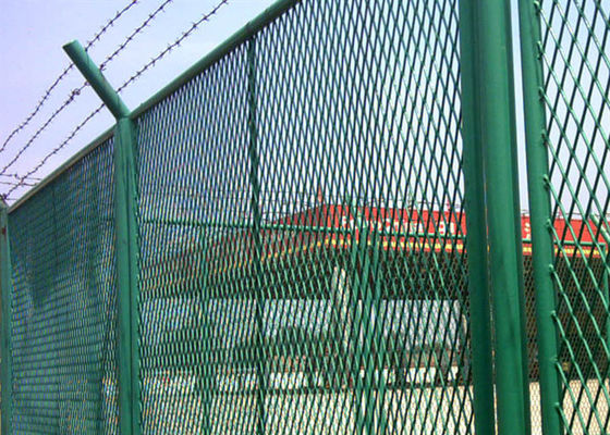 folha expandida de alumínio de 4ft x de 8ft Diamond Hole Perforated 8mm para a parede da segurança