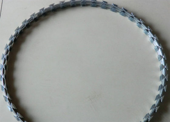O Pvc do arame farpado da bobina da lâmina Bto-22 revestiu o diâmetro de 500mm para a casa privada